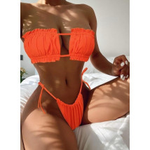 Oranžové dvoudílné plavky-302393-01