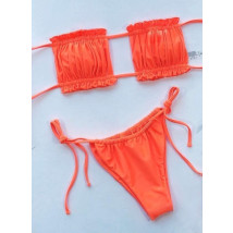 Oranžové dvoudílné plavky-302393-01