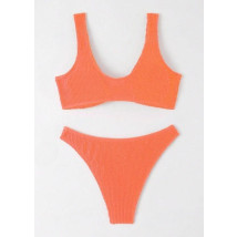 Oranžové dvoudílné plavky-302381-01