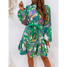 Dámské oversize zelené šaty-282979-010