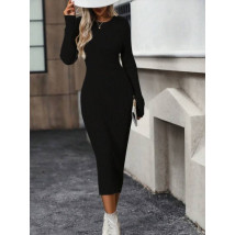 Pletené černé šaty-297231-01