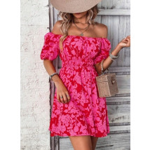 Růžové vzorované šaty-302430-03