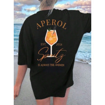 Černé tričko APEROL-318828-01