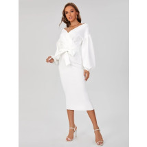 Bílé pouzdrové šaty-283000-019