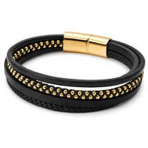 Pánský kožený náramek-318131-017