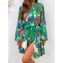 Dámské oversize zelené šaty-282979-010