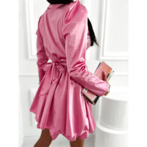 Růžové saténové šaty-302266-02