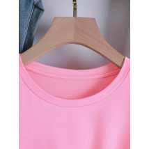 Růžové oversize tričko s potiskem-316563-02