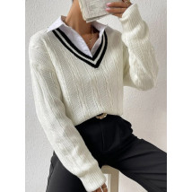 Bílý pletený svetr-290105-04