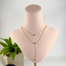 Dámský náhrdelník s přívěskem dvojitý-322209-06