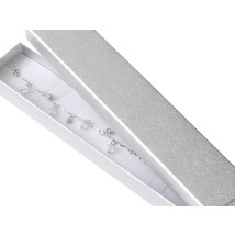 Stříbrná papírová dárková krabička-278220-01