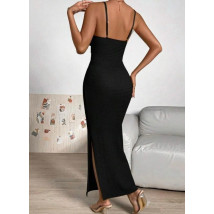 Černé šaty s rozparkem-302680-02