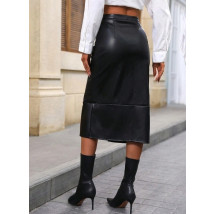 Černá koženková sukně-308697-02