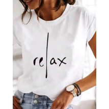 Bílé tričko RELAX-302752-02