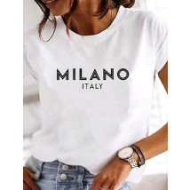 Bílé tričko MILANO-302777-01