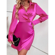 Růžové saténové šaty-292405-02