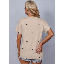 Béžové srdíčkové tričko-302762-03