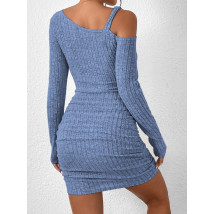Modré nařasené šaty-297295-01