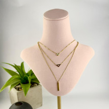 Ocelový náhrdelník vrstvený-321804-020