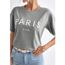 Šedé tričko PARIS-293117-05