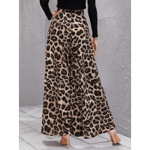 Široké kalhoty s leopardím vzorem-303282-01