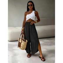 Černé saténové kalhoty-326658-02