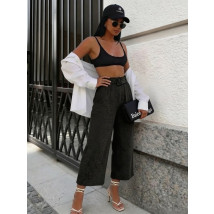 Černé mušelínové kalhoty-326317-01