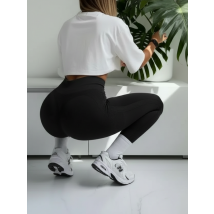 Černé double push-up legíny-324642-01