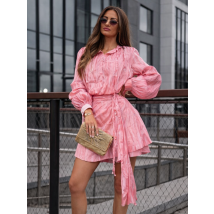 Meruňkové lesklé šaty-317961-03