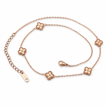 Dámský ocelový náhrdelník rose-307188-05