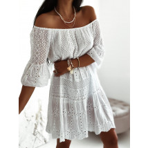 Bílé letní krátké šaty-269636-01