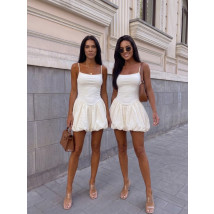 Bílé PUFFY šaty-329386-02