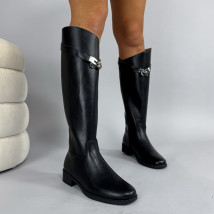 Černé vysoké kozačky-323895-06