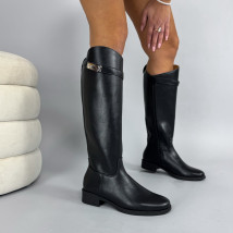 Černé vysoké kozačky-323895-06