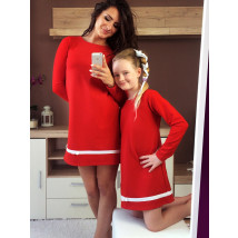 Červené bavlněné šaty dcera-228082-01