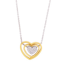 Dámský ocelový náhrdelník srdce-274258-02