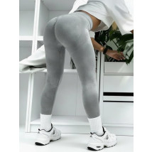 Šedé double push-up legíny-325057-07