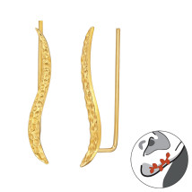 Stříbrné náušnice ear cuff-313578-015