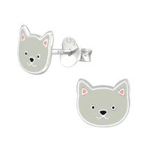 Stříbrné náušnice kočka-294566-028