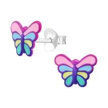 Stříbrné náušnice motýl-294640-051