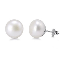 Stříbrné náušnice perla-292893-014