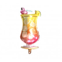 Balón ve tvaru poháru s plameňákem-157501-02