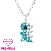 Stříbrný náhrdelník dino-313457-06