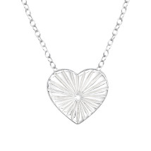 Stříbrný náhrdelník srdce-271797-01