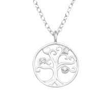 Stříbrný náhrdelník strom života-271781-01