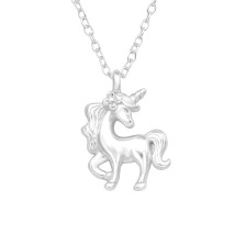 Stříbrný náhrdelník jednorožec-271780-01
