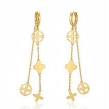 Dámské ocelové náušnice pozlacené Včela-272258-03