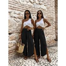 Černé saténové kalhoty-326658-02