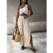 Béžové saténové kalhoty-326659-02