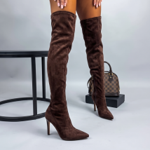 CHOCCO semišové vysoké kozačky-330463-02